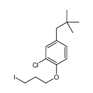 2-chloro-4-(2,2-dimethylpropyl)-1-(3-iodopropoxy)benzene Structure