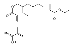 2-ethylhexyl prop-2-enoate,ethyl prop-2-enoate,2-methylprop-2-enamide结构式