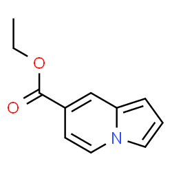 吲哚嗪-7-羧酸乙酯结构式