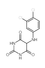 2,4,6(1H,3H,5H)-Pyrimidinetrione, 5-[(3,4-dichlorophenyl)amino]-结构式
