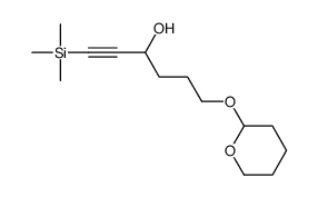 6-(oxan-2-yloxy)-1-trimethylsilylhex-1-yn-3-ol结构式