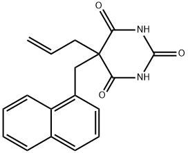 5-Allyl-5-(1-naphtylmethyl)barbituric acid结构式
