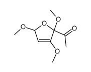 2-acetyl-2,3,5-trimethoxy-2,5-dihydrofuran Structure