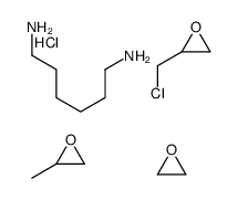 2-(chloromethyl)oxirane,hexane-1,6-diamine,2-methyloxirane,oxirane,hydrochloride Structure