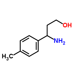 3-氨基-3-(3-甲基苯基)-1-丙醇结构式