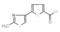 5-(2-甲基-1,3-噻唑-4-基)-2-噻吩羰酰氯结构式