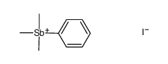 trimethyl(phenyl)antimony(V) iodide Structure
