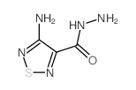 1,2,5-Thiadiazole-3-carboxylicacid, 4-amino-, hydrazide Structure
