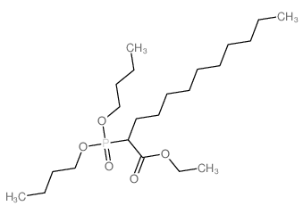 Dodecanoic acid,2-(dibutoxyphosphinyl)-, ethyl ester structure