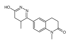 1-Methyl-6-(4-methyl-6-oxo-1,4,5,6-tetrahydro-3-pyridazinyl)-3,4- dihydro-2(1H)-quinolinone结构式
