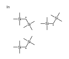 [bis[bis(trimethylsilyl)methyl]indiganyl-trimethylsilylmethyl]-trimethylsilane Structure