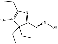 4H-Imidazole-5-carboxaldehyde,2,4,4-triethyl-,5-oxime,3-oxide(9CI) Structure