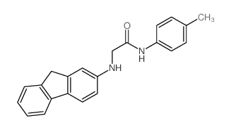 2-(9H-fluoren-2-ylamino)-N-(4-methylphenyl)acetamide结构式
