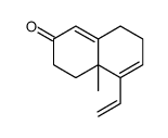 5-ethenyl-4a-methyl-3,4,7,8-tetrahydronaphthalen-2-one结构式