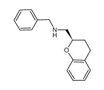 (R)-3,4-dihydro-N-(phenylmethyl)-2H-1-benzopyran-2-methanamine结构式