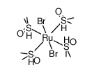 trans-dibromotetrakis(dimethyl sulfoxide)ruthenium(II) Structure