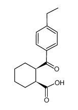 顺-2-(4-乙基苯甲酰基)环己烷-1-甲酸结构式
