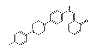 (6Z)-6-[[4-[4-(4-methylphenyl)piperazin-1-yl]anilino]methylidene]cyclohexa-2,4-dien-1-one Structure