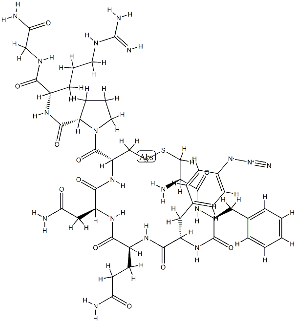 argipressin, Phe(2)-(4-azido)Phe(3)- Structure
