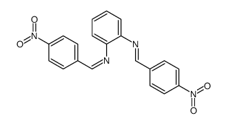 1-(4-nitrophenyl)-N-[2-[(4-nitrophenyl)methylideneamino]phenyl]methanimine Structure