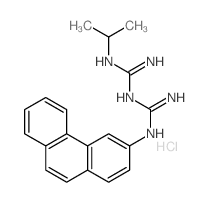 Biguanide, 1-isopropyl-5-(3-phenanthryl)-, hydrochloride structure
