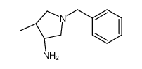 反式-1-苄基-3-氨基-4-甲基吡咯烷结构式