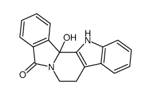 13b-hydroxy-7,8,13,13b-tetrahydro-5H-benzo[1,2]indolizino[8,7-b]indol-5-one结构式