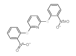 Pyridine,2,6-bis[(2-nitrophenyl)thio]- Structure
