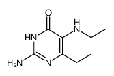 2-amino-5,6,7,8-tetrahydro-6-methylpyrido[3,2-d]pyrimidin-4(3H)-one结构式