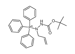 (1-allyl-2-(tert-butoxycarbonyl)hydrazinyl)triphenylphosphonium结构式