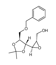 ((2S,3R)-3-((4R,5S)-5-((benzyloxy)methyl)-2,2-dimethyl-1,3-dioxolan-4-yl)oxiran-2-yl)methanol结构式