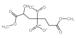 Heptanedioic acid,2-hydroxy-4,4-dinitro-, 1,7-dimethyl ester structure