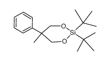 2,2-di-tert-butyl-5-methyl-5-phenyl-1,3,2-dioxasilinane结构式