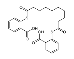 2-[10-(2-carboxyphenyl)sulfanyl-10-oxodecanoyl]sulfanylbenzoic acid Structure
