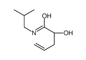 (2R)-2-hydroxy-N-(2-methylpropyl)pent-4-enamide结构式