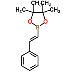 Trans-2-(4,4,5,5-tetramethyl-1,3,2-dioxaborolan-2-yl)styrene structure