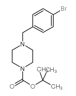 1-Boc-4-(4-溴苄基)哌嗪结构式