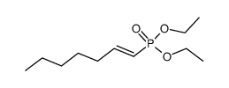 E-(1-diethylphosphonyl)hept-1-ene结构式