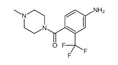 [4-Amino-2-(trifluoromethyl)phenyl](4-Methyl-1-piperazinyl)Metha Structure