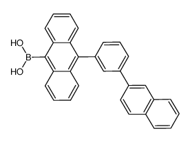 10-(3-(naphthalen-2-yl)phenyl)anthracene-9-boronic acid Structure