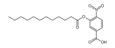 3-(dodecanoyloxy)-4-nitrobenzoic acid结构式