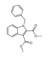 dimethyl 1-benzylindole-2,3-dicarboxylate Structure