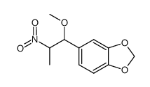 5-(1-methoxy-2-nitro-propyl)-benzo[1,3]dioxole结构式