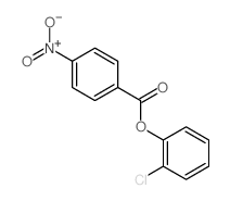 Benzoic acid, 4-nitro-,2-chlorophenyl ester Structure