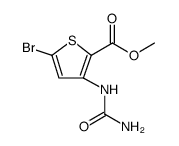 Methyl 5-bromo-3-ureidothiophene-2-carboxylate结构式