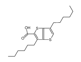 3,6-dihexylthieno[3,2-b]thiophene-5-carboxylic acid Structure