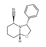 (-)-2-Cyano-6-phenyloxazolopiperidine Structure