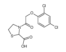 3-[2-(2,4-dichlorophenoxy)acetyl]-1,3-thiazolidine-2-carboxylic acid Structure