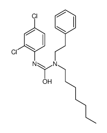 3-(2,4-dichlorophenyl)-1-heptyl-1-(2-phenylethyl)urea Structure