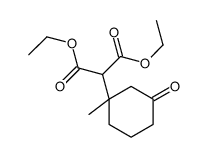 diethyl 2-(1-methyl-3-oxocyclohexyl)propanedioate Structure
